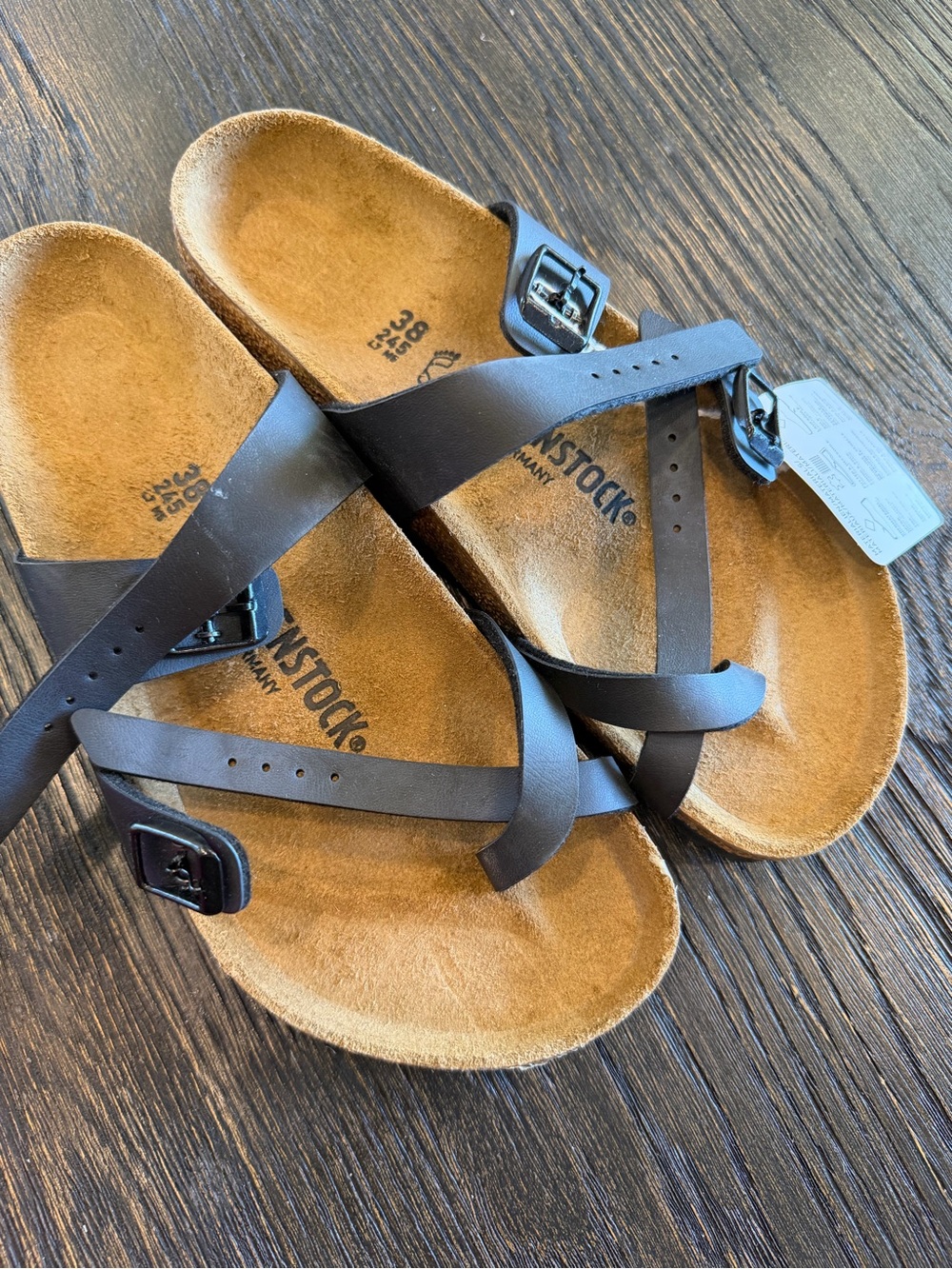 Birkenstock Mayari Black Birko-Flor Women's Sandals size 7